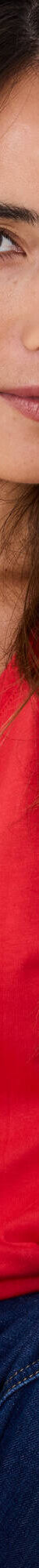 T-shirt col V uni manches courtes, coton (coquelicot) T-shirt col V uni manches courtes, coton (coquelicot)